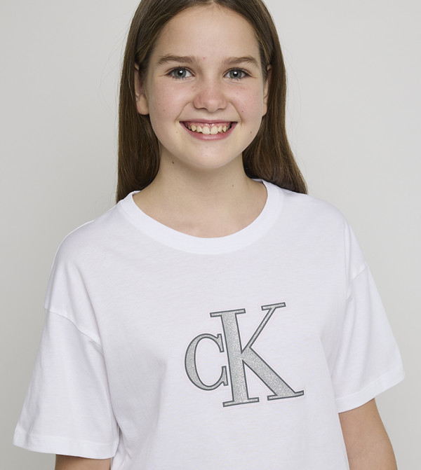 كالفين كلاين كالفين كلاين - أبيض تي شيرتات