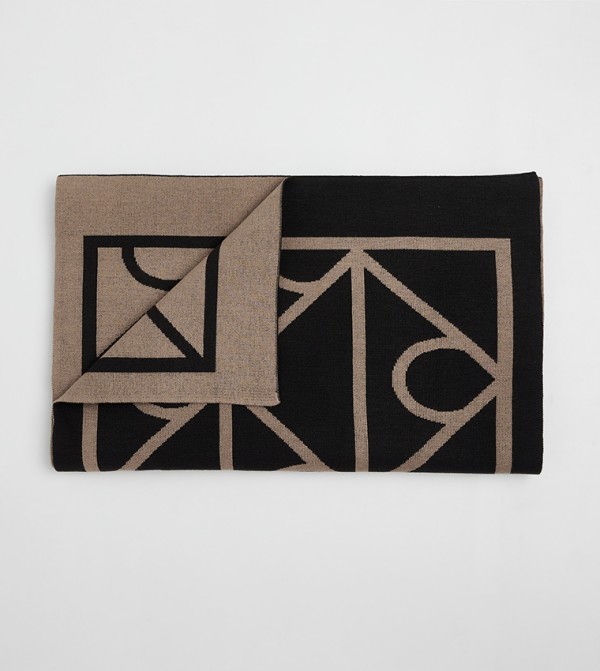 كالفين كلاين  أوشحة - أسود Knitted Scarves
