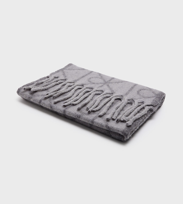 Calvin Klein  Scarves - Grey Woollen Scarves