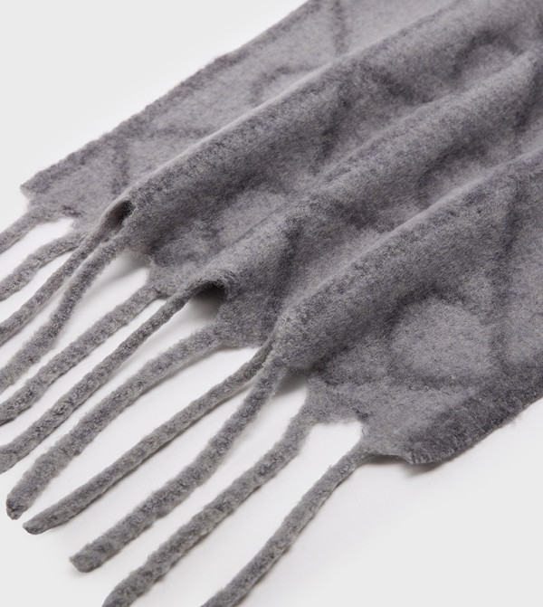 Calvin Klein  Scarves - Grey Woollen Scarves