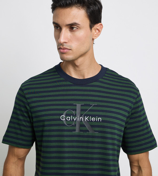Calvin Klein Calvin Klein - Green Round Neck T-Shirts