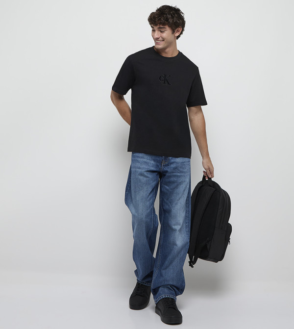 Calvin Klein Jeans Calvin Klein Jeans - Black Round Neck T-Shirts