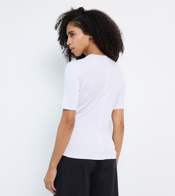 Calvin Klein Jeans  Clothing - Lavender Short Sleeve T-Shirts