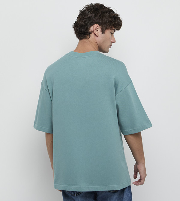 كالفين كلاين كالفين كلاين - أخضر Round Neck T-Shirts
