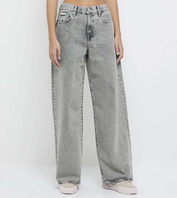 Calvin Klein Calvin Klein - Grey Wide Leg Jeans