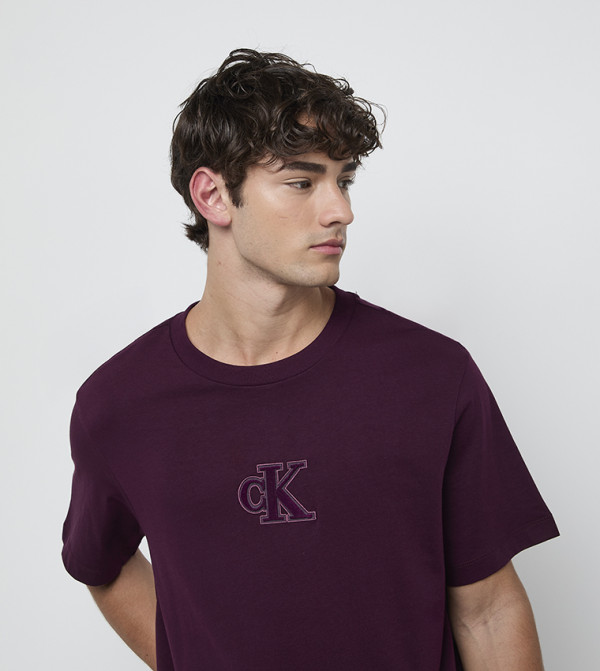 Calvin Klein Jeans Calvin Klein Jeans - Purple Round Neck T-Shirts