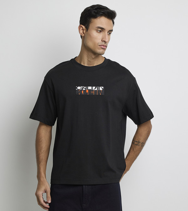 Calvin Klein Calvin Klein - Black Round Neck T-Shirts