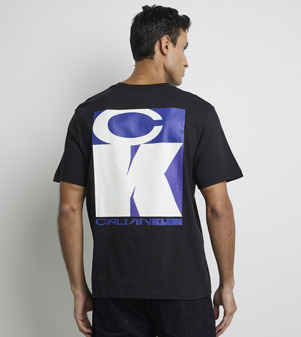 كالفين كلاين كالفين كلاين - أسود Round Neck T-Shirts