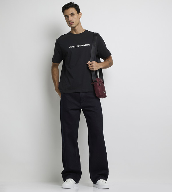 كالفين كلاين كالفين كلاين - أسود Round Neck T-Shirts