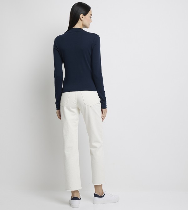 Tommy Hilfiger Long Sleeve T-Shirts - Navy Long Sleeve T-Shirts