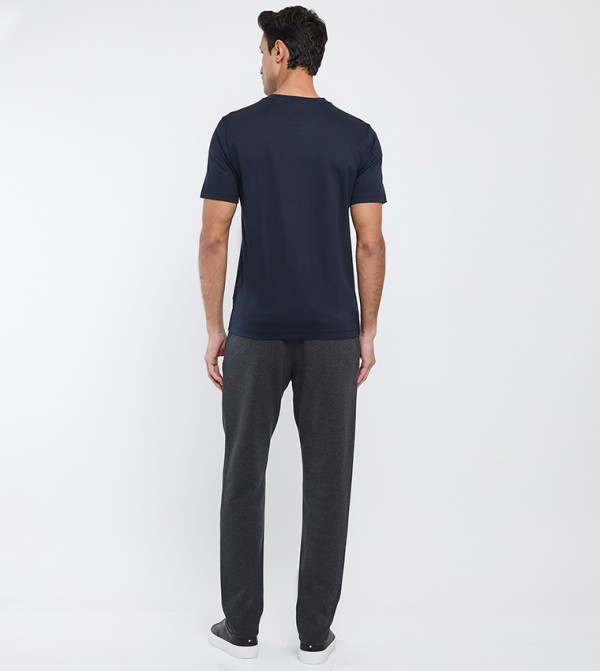 Tommy Hilfiger  - Navy Round Neck T-Shirts