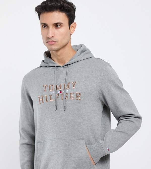 تومي هيلفيغر  ملابس - رمادي هودي