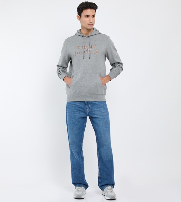 تومي هيلفيغر  ملابس - رمادي هودي