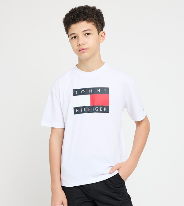 تومي هيلفيغر  توبات   - أبيض T-shirts