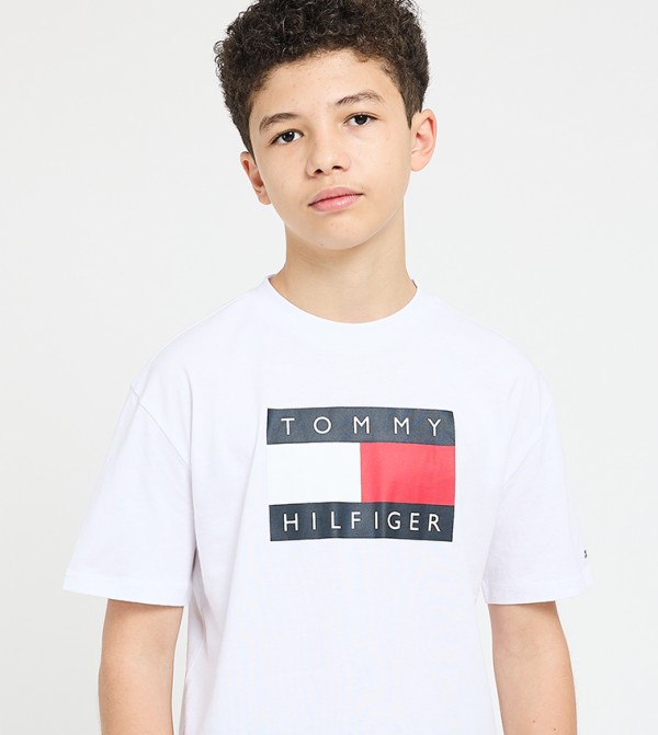 تومي هيلفيغر  توبات   - أبيض T-shirts