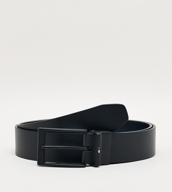 تومي هيلفيغر  أحزمة جلدية - أسود Leather Belts