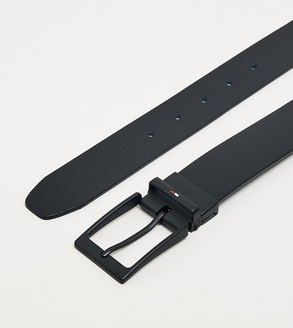 تومي هيلفيغر  أحزمة جلدية - أسود Leather Belts