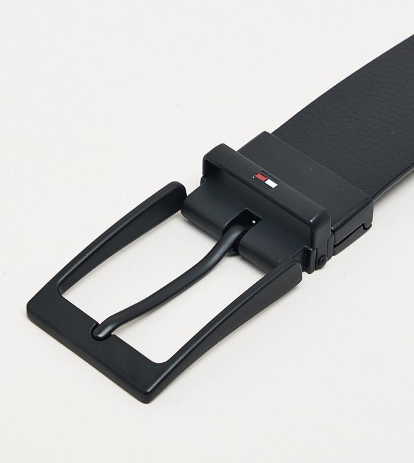 تومي هيلفيغر  أحزمة جلدية - أسود Leather Belts
