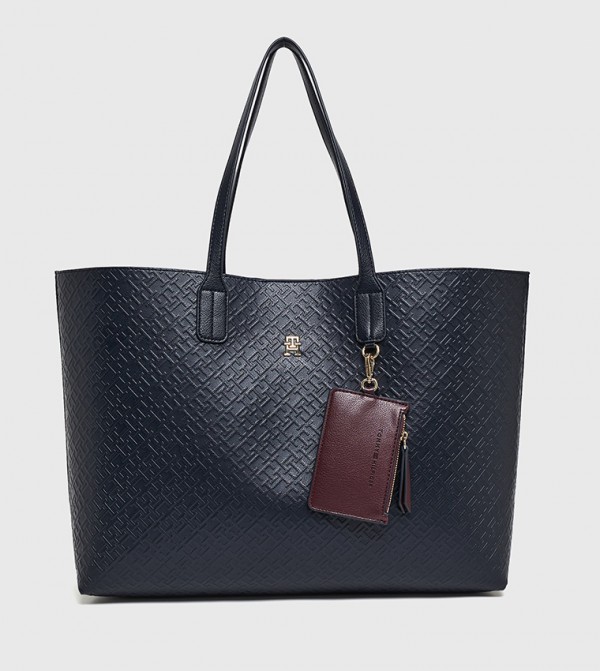 تومي هيلفيغر  حقائب توت - كحلي حقائب يد كبيرة