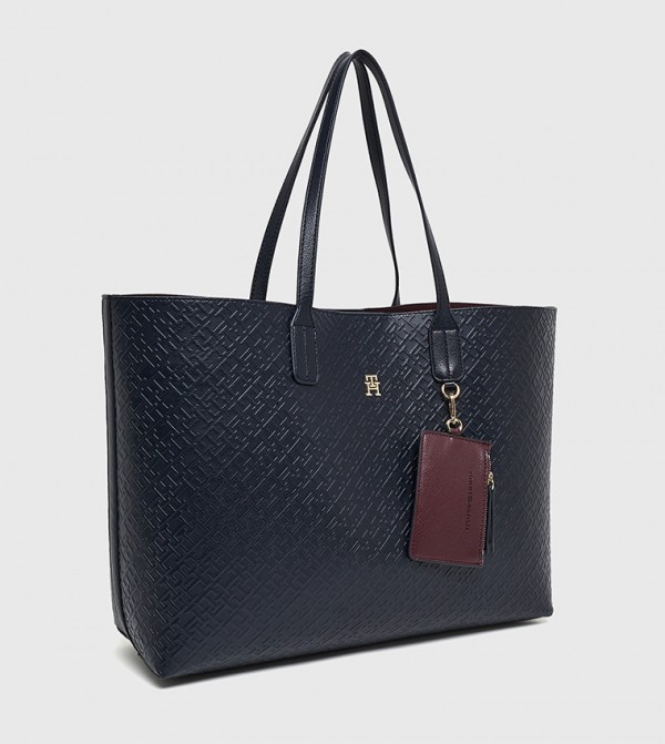 تومي هيلفيغر  حقائب توت - كحلي حقائب يد كبيرة