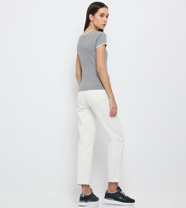 تومي هيلفيغر تومي هيلفيغر - رمادي Short Sleeve T-Shirts