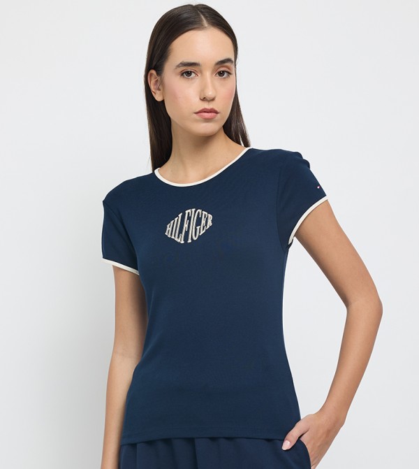 تومي هيلفيغر تومي هيلفيغر - كحلي Short Sleeve T-Shirts