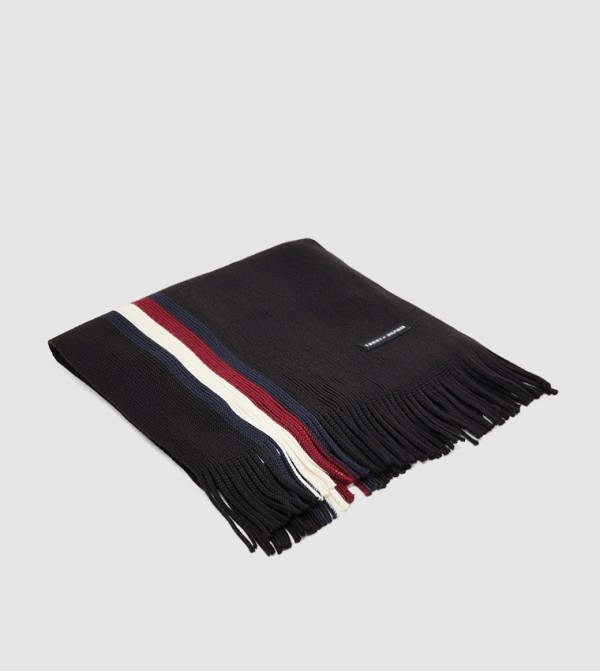 تومي هيلفيغر  أوشحة - أسود Knitted Scarves