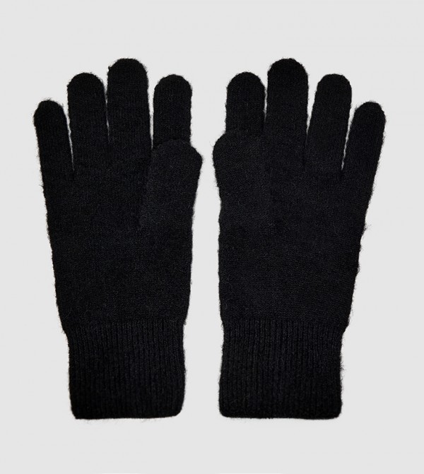 تومي هيلفيغر  قفازات - أسود Knit