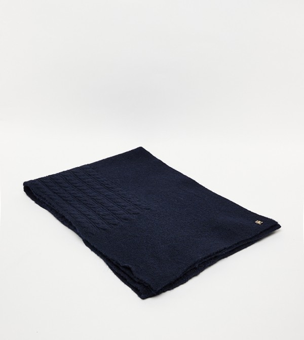 تومي هيلفيغر أوشحة صوفية - كحلي Woolen Scarves