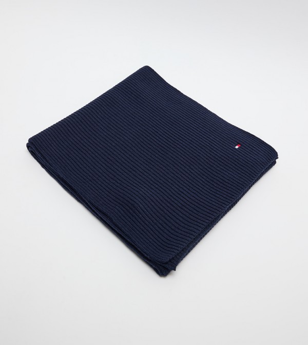 تومي هيلفيغر  أوشحة - كحلي Knitted Scarves