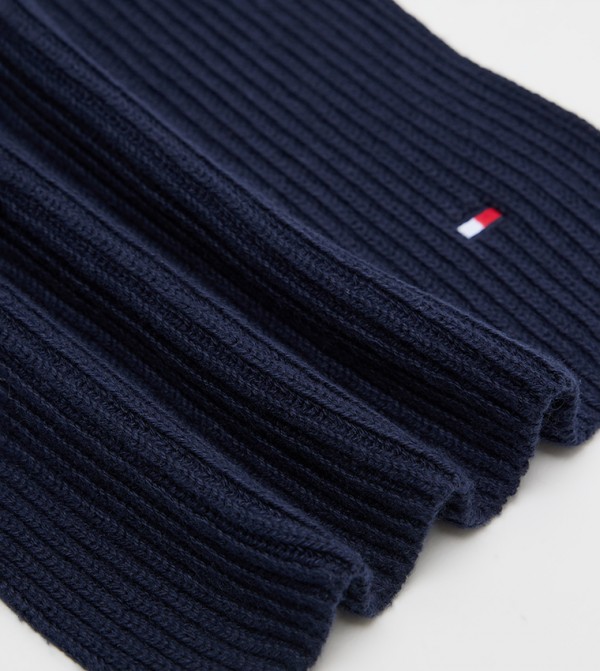 تومي هيلفيغر  أوشحة - كحلي Knitted Scarves