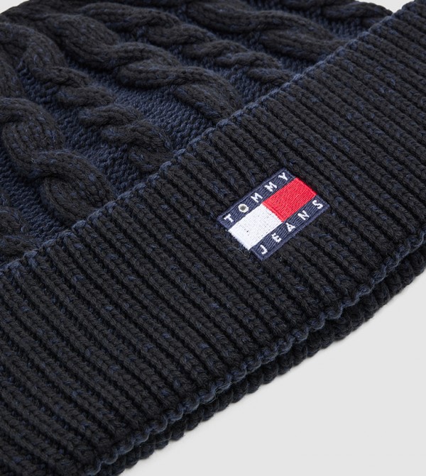 تومي هيلفيغر  كابات وقبعات - أسود Beanies