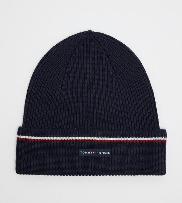 تومي هيلفيغر  أوشحة - كحلي Knitted Scarves