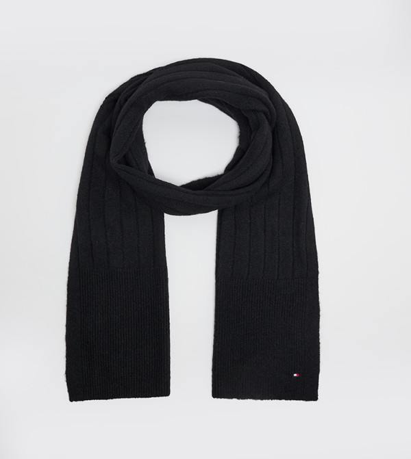 Tommy Hilfiger  Scarves - Black Woven Scarves