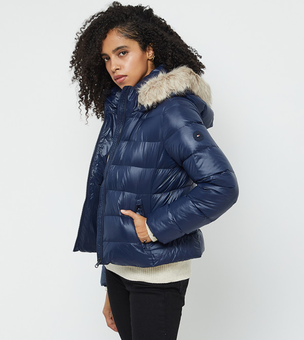 Tommy Hilfiger - NAVY BLUE Puffer & Quilted Jackets