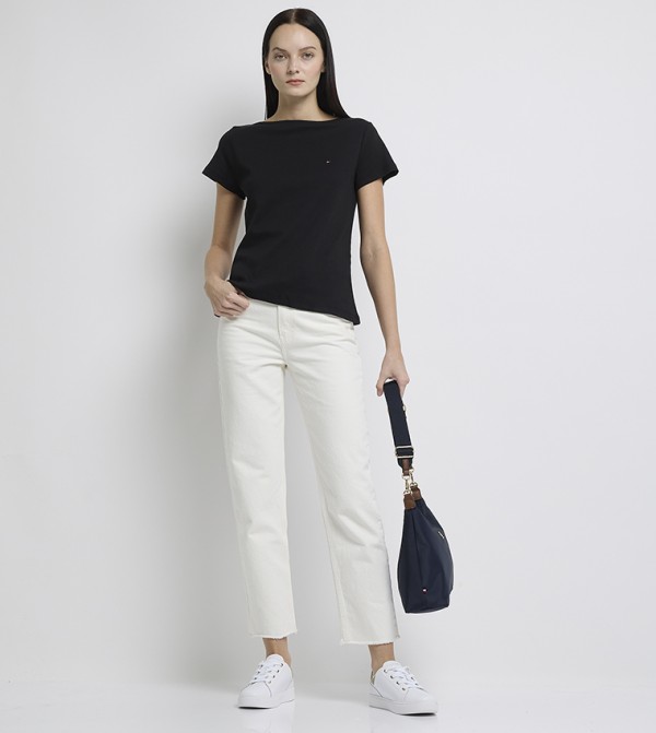 Tommy Hilfiger  T-Shirts - Black Short Sleeve T-Shirts