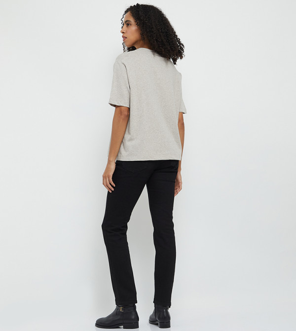 Tommy Hilfiger  Short Sleeve T-Shirts - Grey Short Sleeve T-Shirts