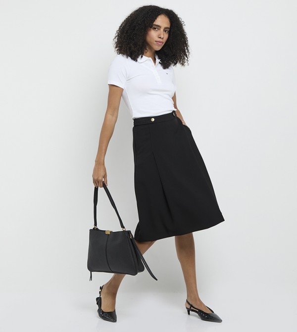 تومي هيلفيغر  تنانير - أسود Midi Skirts