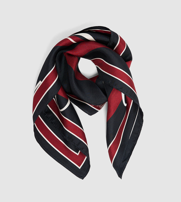 تومي هيلفيغر  أوشحة - كحلي مزرق  Woven Scarves