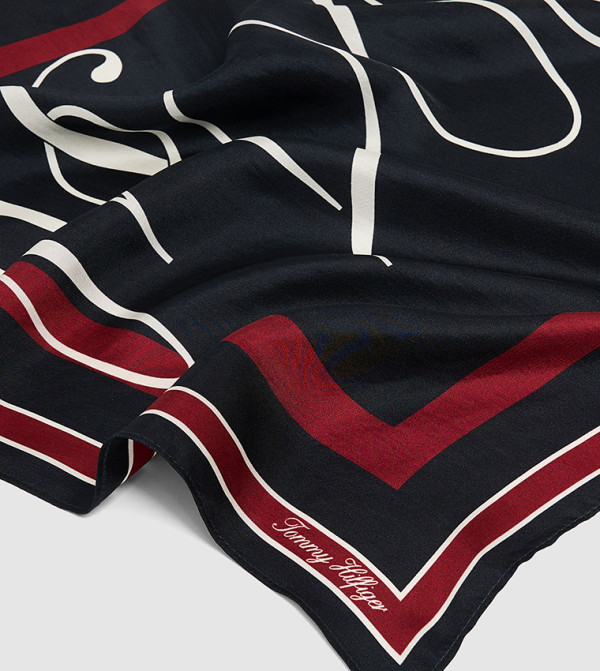 تومي هيلفيغر  أوشحة - كحلي مزرق  Woven Scarves