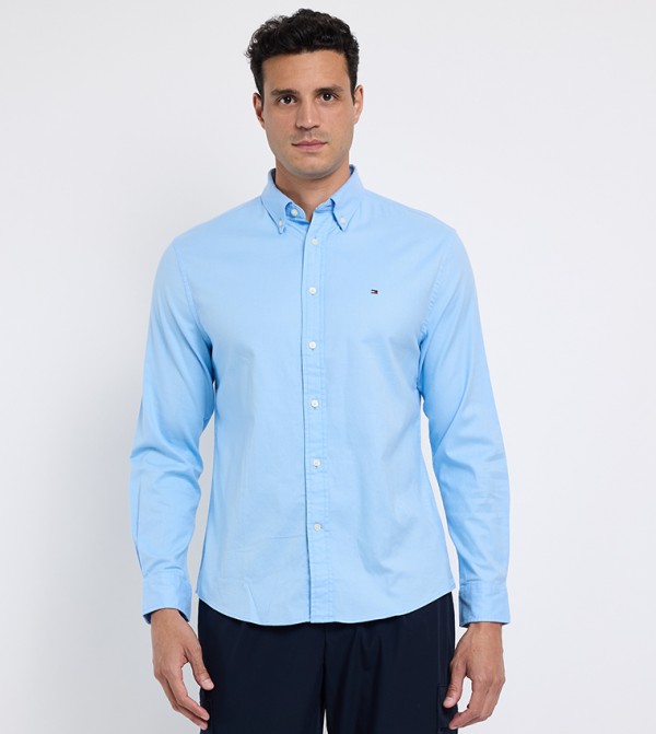 تومي هيلفيغر  قمصان - أزرق Long Sleeves