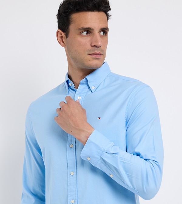 تومي هيلفيغر  قمصان - أزرق Long Sleeves