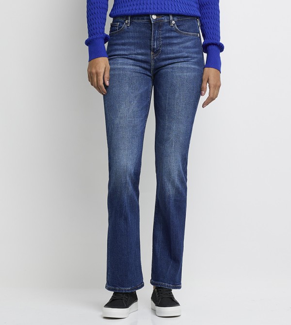 تومي هيلفيغر  ساق واسعة - أزرق Wide Leg Jeans