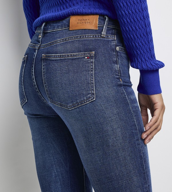 تومي هيلفيغر  ساق واسعة - أزرق Wide Leg Jeans