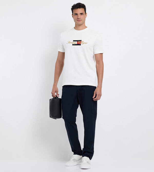 Tommy Hilfiger  Clothing - White Round Neck T-Shirts