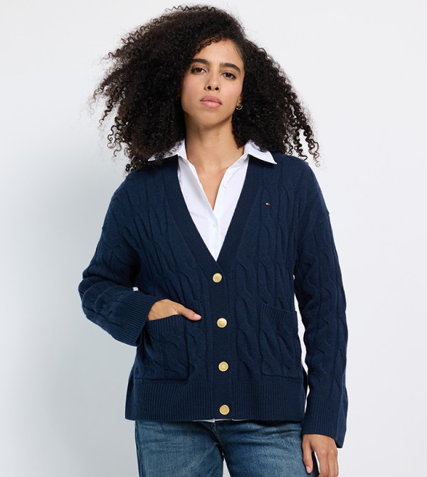 Tommy Hilfiger Clothing - NAVY BLUE Cardigans