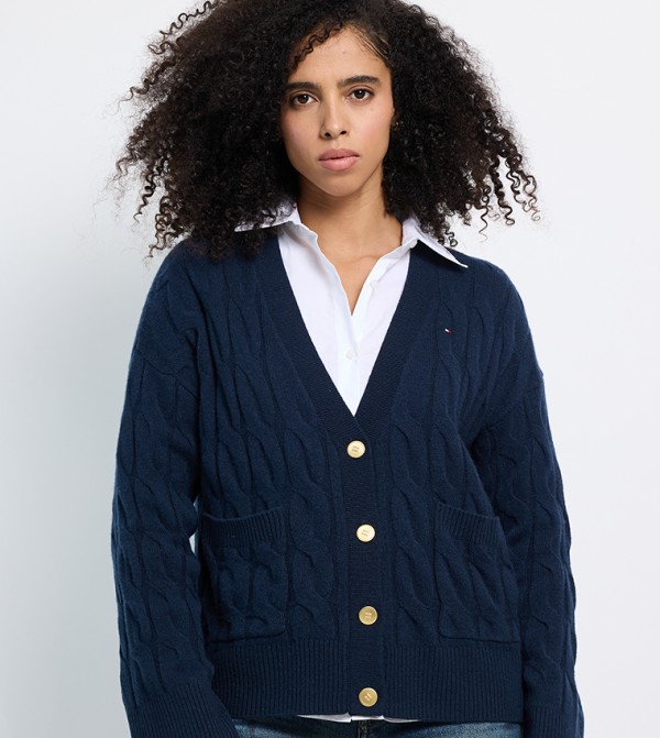 Tommy Hilfiger Clothing - NAVY BLUE Cardigans