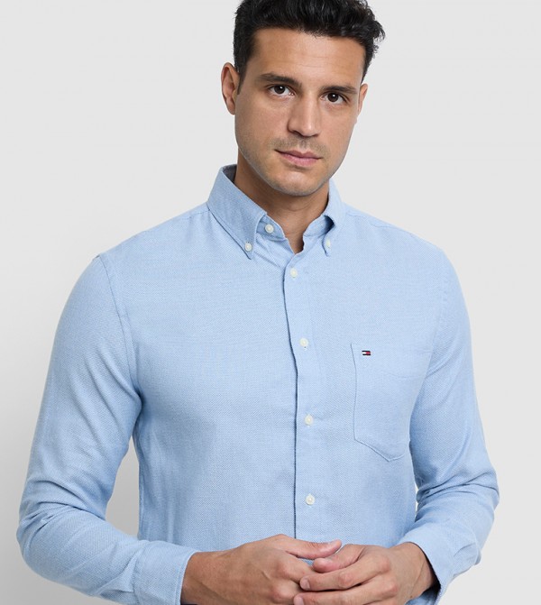 تومي هيلفيغر  قمصان - أزرق Long Sleeves