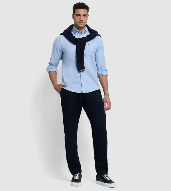 تومي هيلفيغر  قمصان - أزرق Long Sleeves