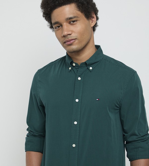 Tommy Hilfiger  Shirts - Green Long Sleeves